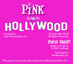 Pink Goes to Hollywood (USA, Europe) (Beta)